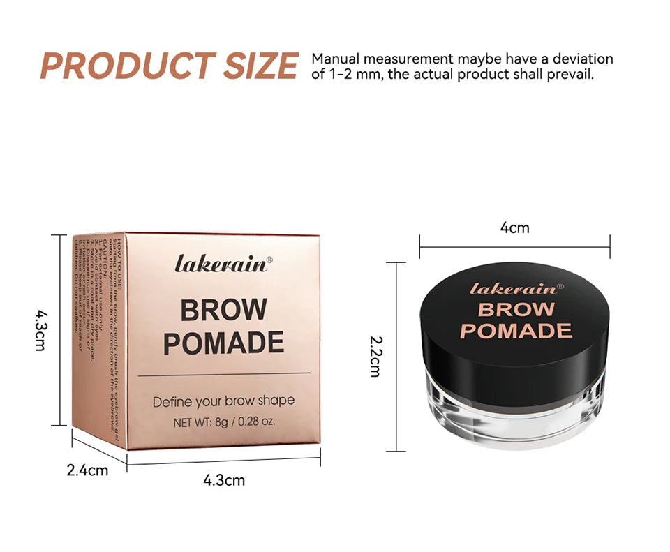 6 Colors Long-lasting Eyebrow Enhancers Makeup Waterproof 3D Natural Eye Brow Pomade Eyebrow Gel With Brush Professional Makeup
