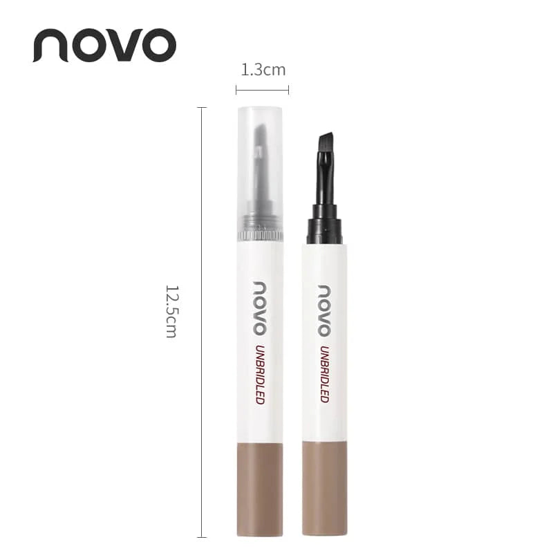 Double-Ended Eyebrow Cream, Waterproof And Sweat Proof, Smudge Proof, Long Lasting Makeup Without Separation