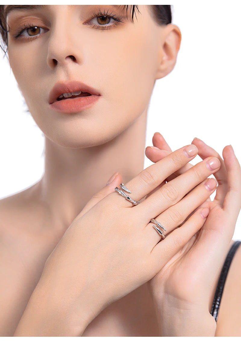 MASW Hip Hop Punk Style Finger Ring For Women Female Gifts Original Design Fashion Jewelry High Quality Metal Ring Hot Sale