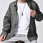 Necklace For Men National Retro Style Hand Of Prayer Stainless Steel Cross Fresh Fashion Necklace Personality Niche Pendant
