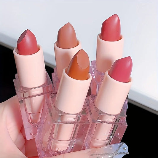 Hydrating Moisturizing Lipstick: Anti-Crack Formula with Brightening Color Long-Lasting Waterproof Wear for Smooth Luscious Lips