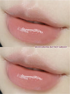 Lightweight and plump lip balm with a glossy mirror finish. The glass lips are moisturized and moisturized with lip oil