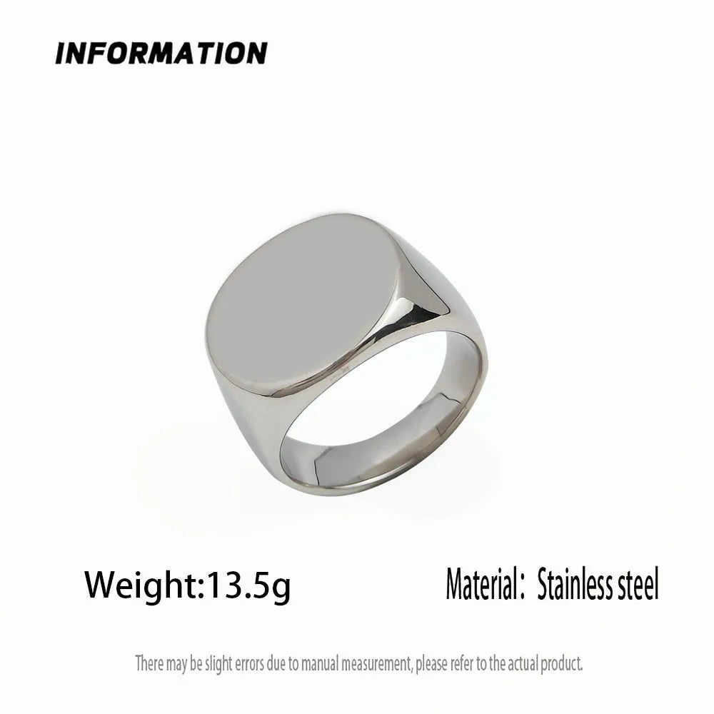 Minimalist ring, men's trend, personality, European and American hip-hop niche design, high-end index finger ring, tail ring