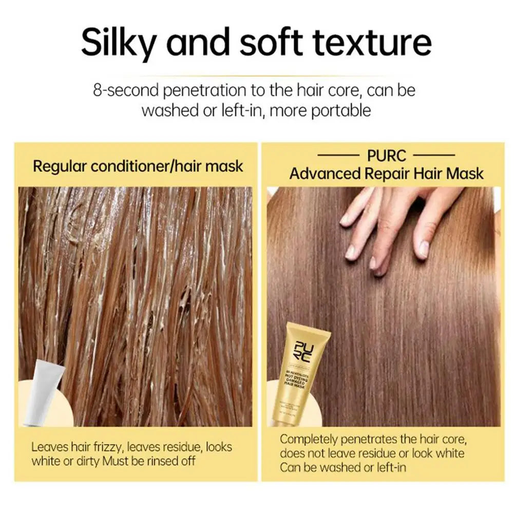 Hair Mask Set 8 Seconds Instant Repair Damaged Frizzy Keratin Smoothing Hair Mask Shiny Hair Treatment Cream Hair Care