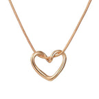 New Heart Necklace Ladies Clavicle Chain Neck Choker Necklaces for Women Jewelry Free Dropshipping Wholesale