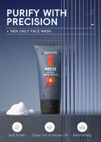 Men Facial Foaming Cleanser Deeply Cleansing Oil Control Moisturizing Blackhead Removal Skin Care Face Wash Foam Cleanser