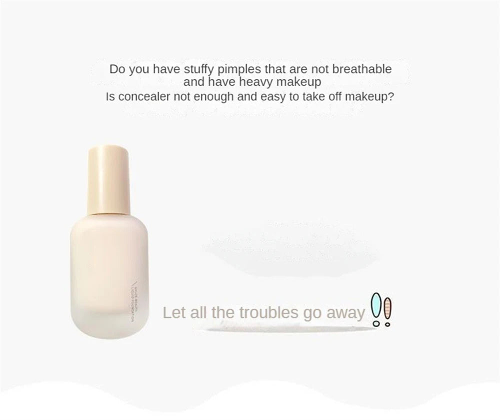 Liquid Foundation High Coverage Makeup Base Lasting Concealer BB Cream Waterproof Oil-Control Face Foundation Makeup Cosmetics