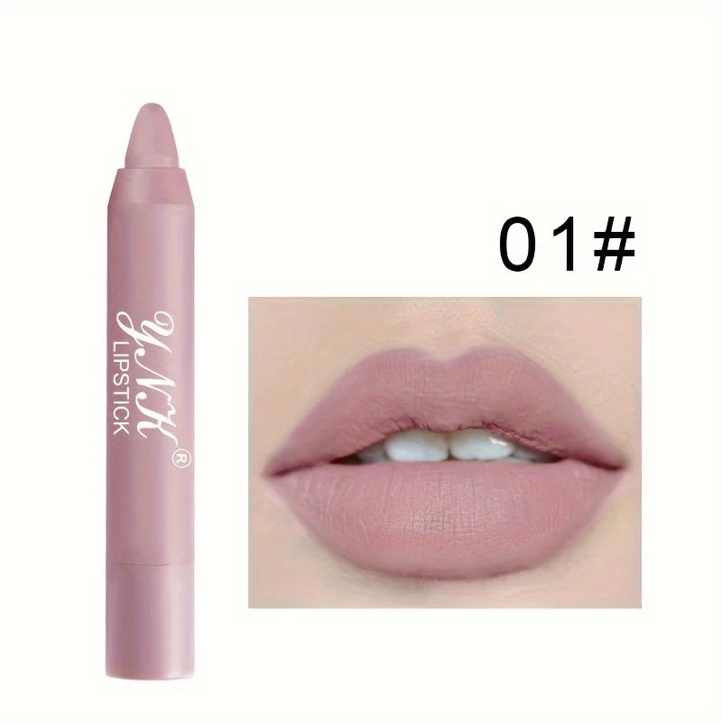 Nude Lipstick Colors Lasting Velvet Matte Non-Stick Cup Solid Lip Gloss Moisturizing Not Fading Lips Tint Makeup Cosmetics