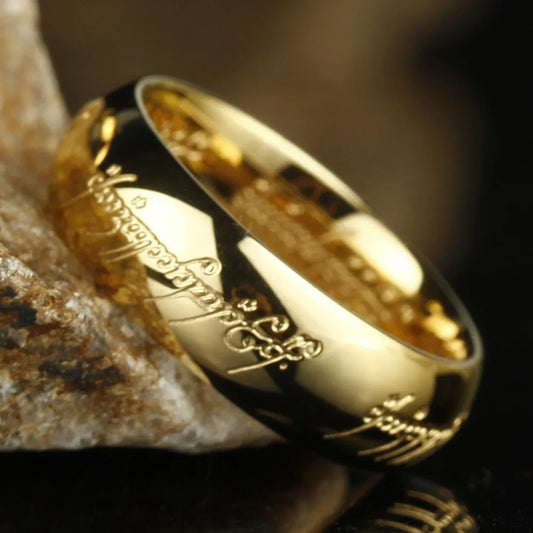 Simple and Trendy New Power Ring 3D Engraved Exquisite Ring  Men Fashion Party Overlord Ring Gift Accessories