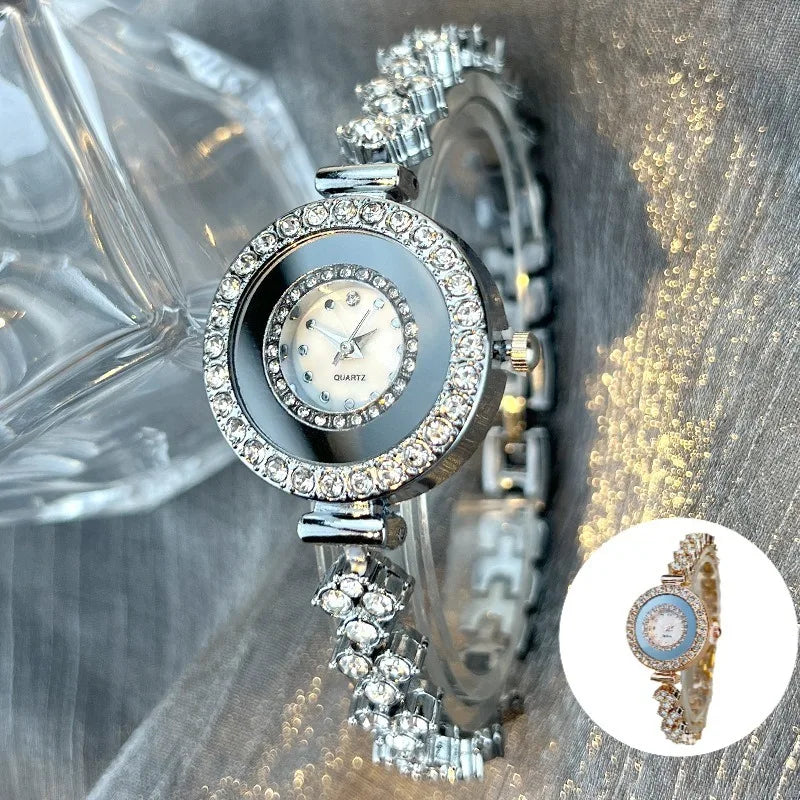 Luxury Rhinestone Women Watches Fashion Roma Dial Bracelet Wrist Watch Jewelry Relogio Feminino Relojs Para Mujer New 2025
