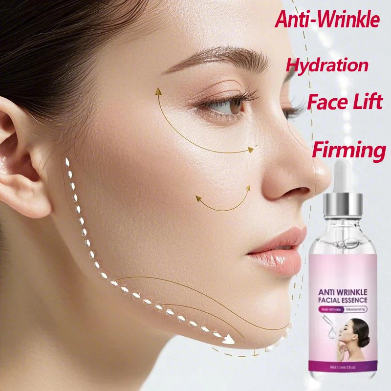 Facial Anti-Wrinkle Serum Fade Fine Lines Anti-Aging Whitening Moisturizing Remove Freckles Brighten Facial Skin Care