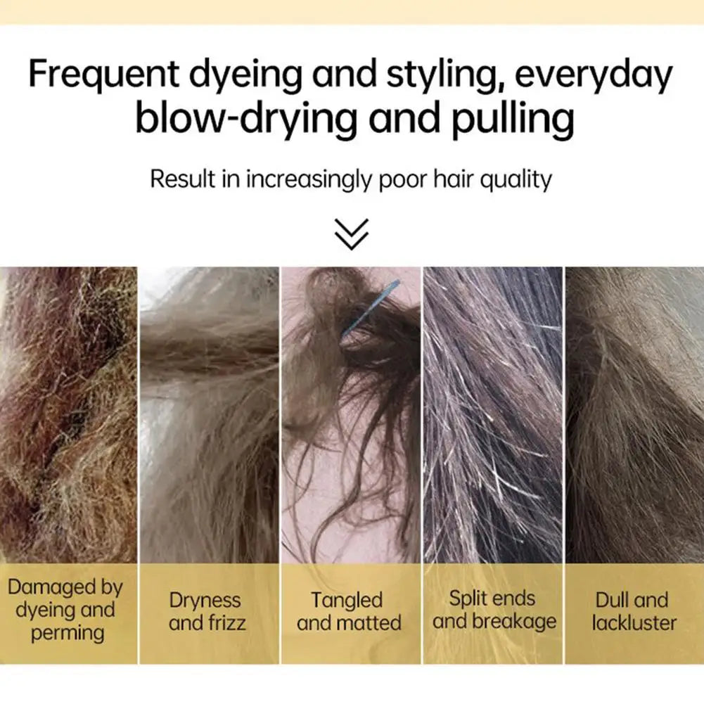 Hair Mask Set 8 Seconds Instant Repair Damaged Frizzy Keratin Smoothing Hair Mask Shiny Hair Treatment Cream Hair Care