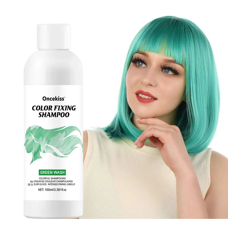 Hair Dye Shampoo,Colorful Color correction & Color fixing Shampoo,Unisex-Adult,Cleaning Nourishing Roots for Daily & Cosplay Use