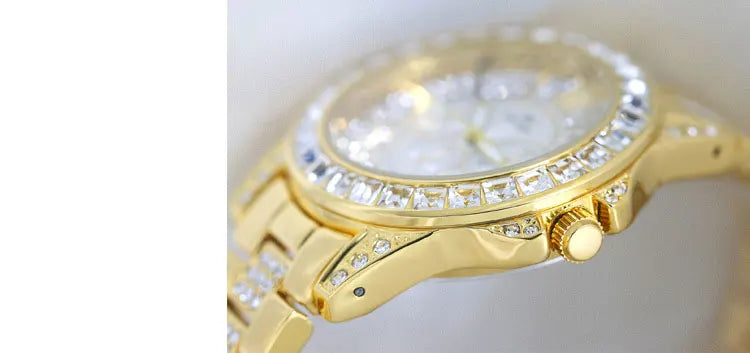 Luxury Women Watch Fashion Diamond Wrist  Silver Gold Watches for Girls Waterproof Clock Reloj Mujer Dress Gifts