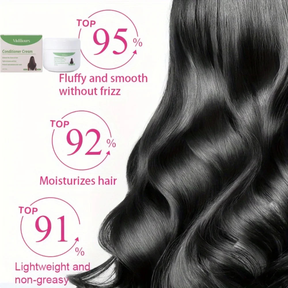 Muliliours Leave-In Hair Conditioner Deep Moisturizing with Strong Strands Natural Ingredients for All Hair Types Gentle Care