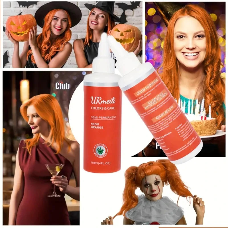 Natural Hair Color Cream Semi-permanent Hair Dye Product Halloween  Lasting Barber Salon Household Herbal Hair Dey Cream for wig