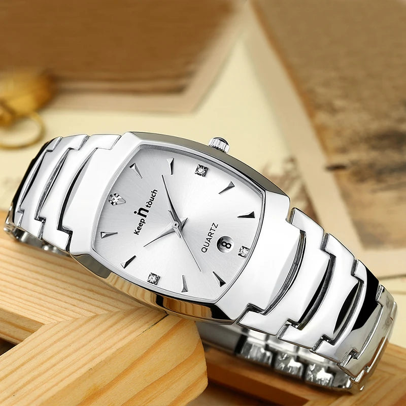 Luxury Watch For Men Business Fashion Quartz Wristwatches Classic Stainless Steel Waterproof Male Date Clock Relogios Masculino