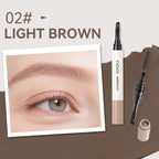 Double-Ended Eyebrow Cream, Waterproof And Sweat Proof, Smudge Proof, Long Lasting Makeup Without Separation