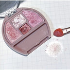 Four-color Eye Shadow Powder Palette Shimmering Glitter Natural Eyelid Silkworm Contour Shadow Natural Tone Pink Eyeliner Makeup