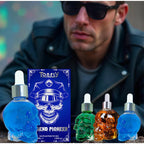 Men's Beard Care Perfume Oil 15ml Gentleman Fragrance Long-lasting Fragrance Brand Skull Perfume Portable Fresh Eau De Perfume