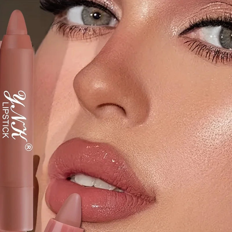 Nude Lipstick Colors Lasting Velvet Matte Non-Stick Cup Solid Lip Gloss Moisturizing Not Fading Lips Tint Makeup Cosmetics