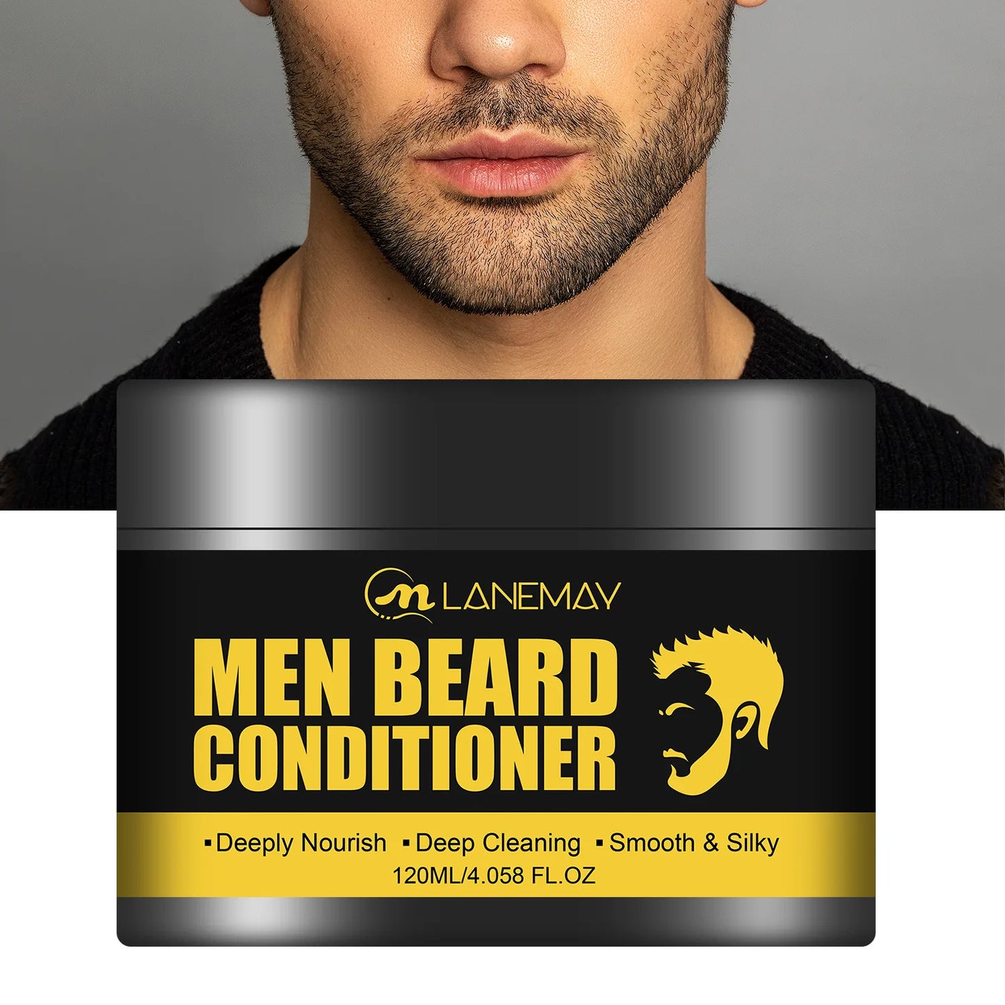 Men's Beard Softening Shaving Foam, Moisturizing & Hydrating Shave Cream for Gentle Beard Care & Smooth Shaving Experience