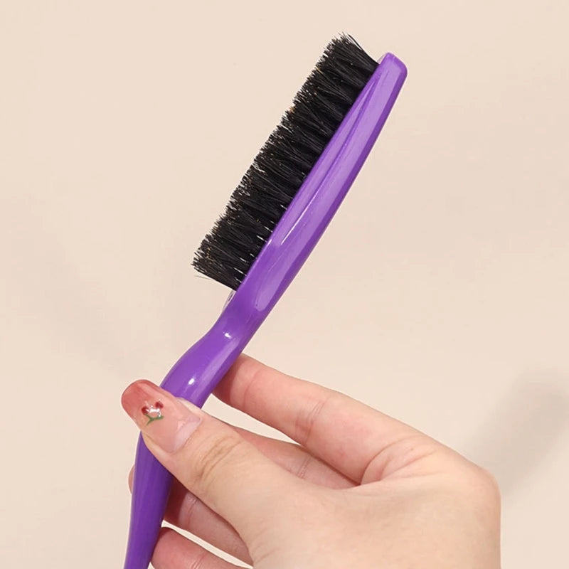 Boar Bristle Brush Comb Hair Teasing Brush for Women Men Salon Boar Bristle Beauty Styling Backcombing Brush