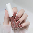 1PC 10ml Glass Bottle Colorful Nail Polish For Nails Nail Art Varnish Fashion DIY Design Manicure No Need Lamp Autumn Winter