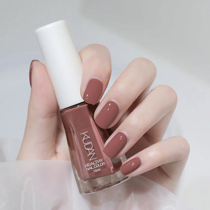 1PC 10ml Glass Bottle Colorful Nail Polish For Nails Nail Art Varnish Fashion DIY Design Manicure No Need Lamp Autumn Winter