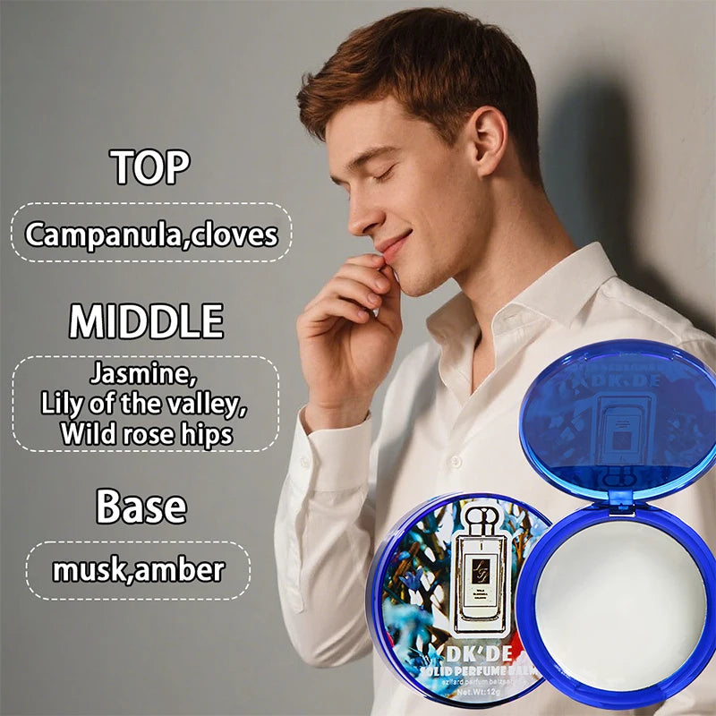 Solid Perfume Luxury Brand Men And Women Light Fragrance Long-lasting Fragrance Floral Fruity Cologne Charm Convenient Body Balm