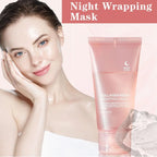 Hydrolyzed Collagen Overnight Facial Mask Wrapping Peel-Off Mask Hydrating Firming Mask for Elasticity Reduces Sagging Dullness