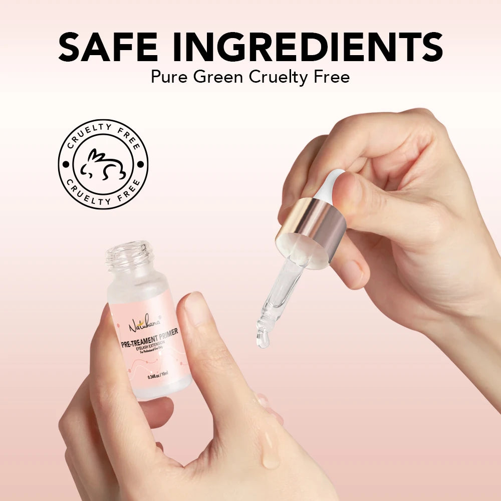 Pre-Treament Primer Clean Lashes Super Bonder For Eyelash Extension Quick Drying Long Last Grafting Eyelash Glue NATUHANA
