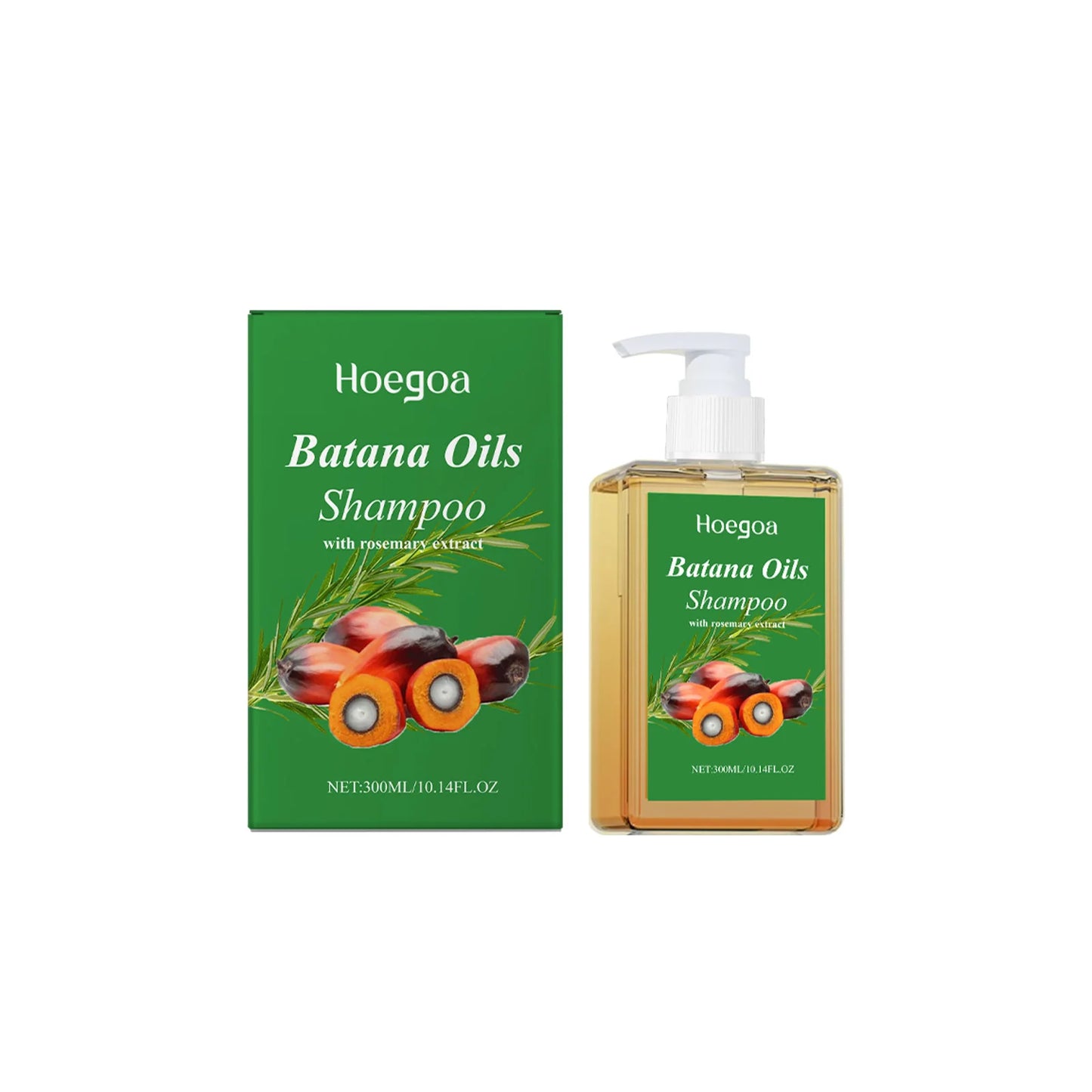 100/300ml Batana Oil & Rosemary Shampoo Deep Nourishing Scalp Remove Dandruff Strengthens Hair for Shiny Shampoo Hair Care