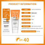 SPF40 Tinted Moisturizing VC Sunscreen Skin Protection Refreshing Makeup Sunscreen Cream UV Anti-aging Resistance Sunscreen