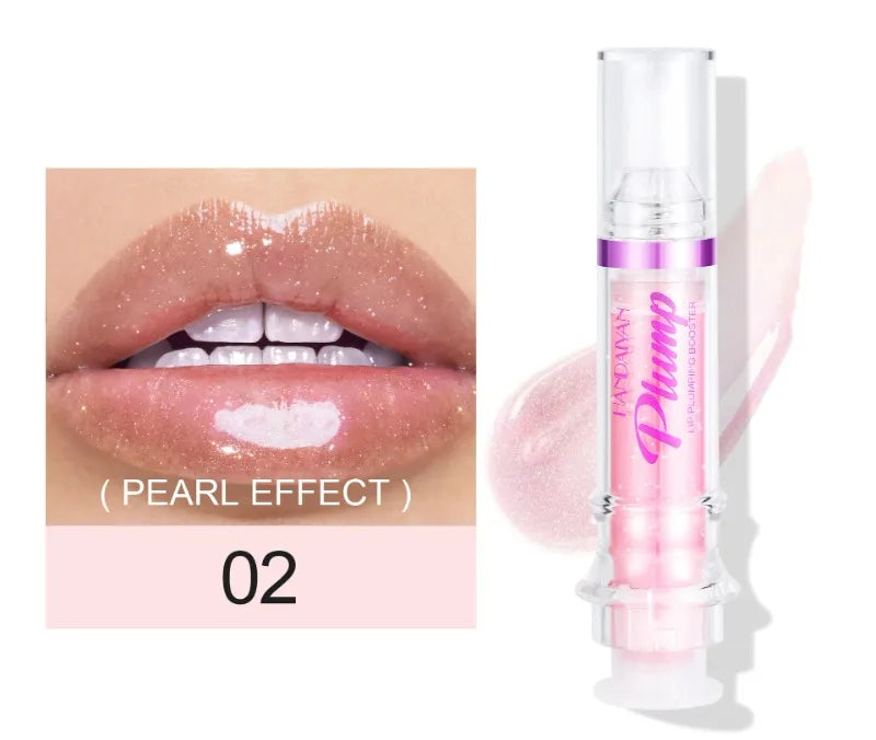 Lip Plumping Booster Lasting Sexy Plumper Glitter Red Nude Lipstick Liquid Waterproof Moisturize Oil Lipgloss Makeup Lip Care