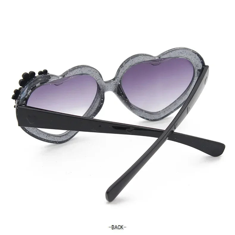 Girls Boys Cute Cartoon Flower Sunglasses Outdoor Sun Protection Children Lovely Vintage Glasses Protection Classic Kids Eyewear