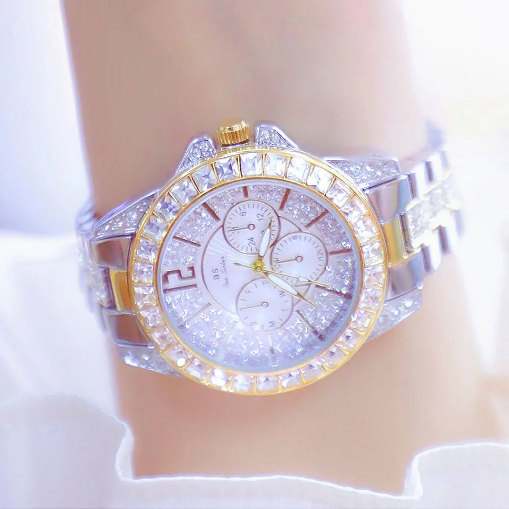 Luxury Women Watch Fashion Diamond Wrist  Silver Gold Watches for Girls Waterproof Clock Reloj Mujer Dress Gifts