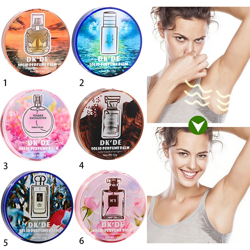 Solid Perfume Luxury Brand Men And Women Light Fragrance Long-lasting Fragrance Floral Fruity Cologne Charm Convenient Body Balm