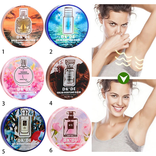 Solid Perfume Luxury Brand Men And Women Light Fragrance Long-lasting Fragrance Floral Fruity Cologne Charm Convenient Body Balm