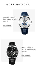 Men's Watches Top Brand Luxury Men Wrist Watch Leather Quartz Watch Sports Waterproof Male Clock Relogio Masculino+Box 2023 New