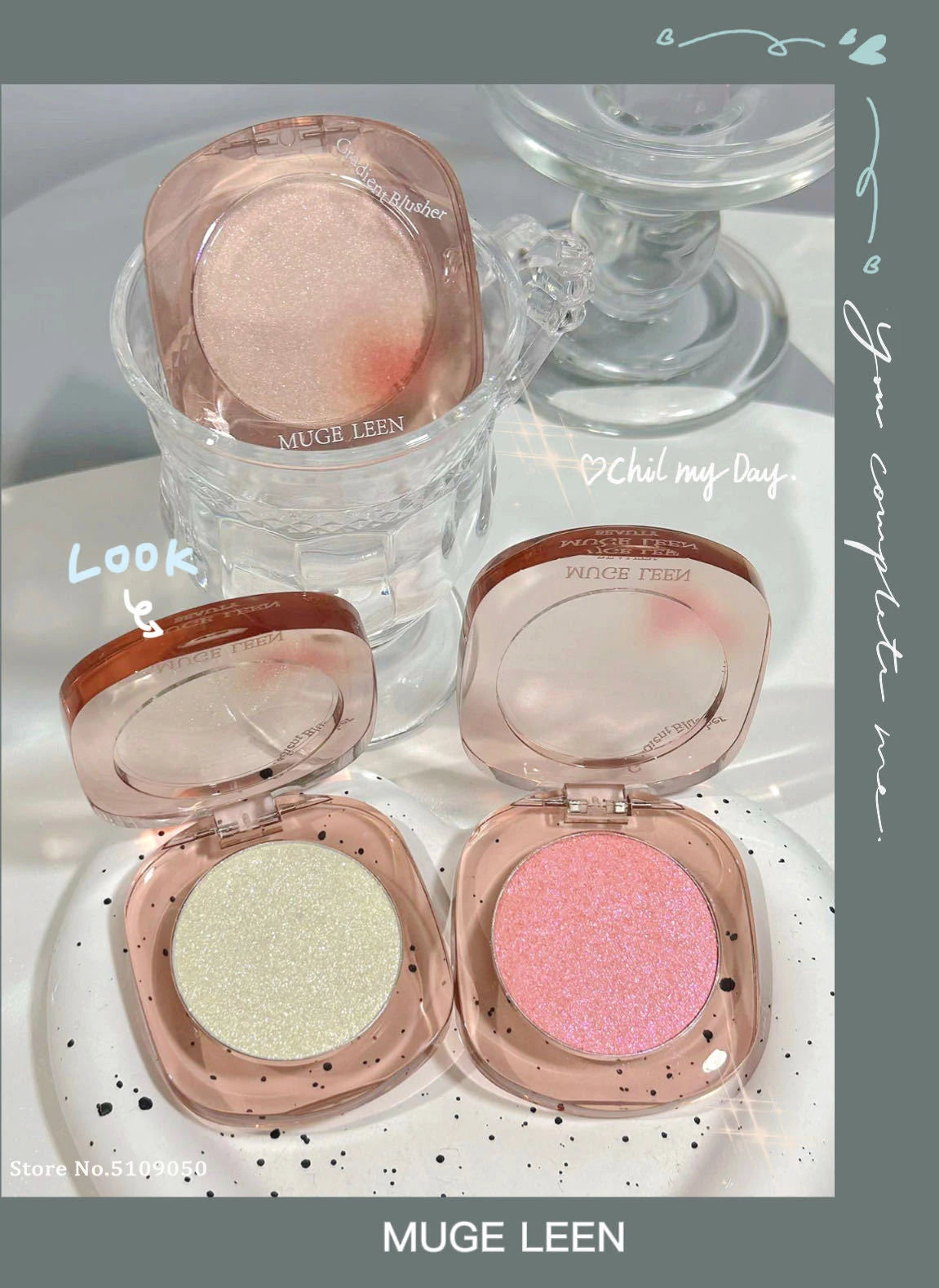 Makeup Highlighter Pink Polarized Shiny Glitter Brighten Cheekbones Eyes High Gloss Palette Highly Pigmented Shimmer Fine Shine