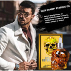 Men's Beard Care Perfume Oil 15ml Gentleman Fragrance Long-lasting Fragrance Brand Skull Perfume Portable Fresh Eau De Perfume