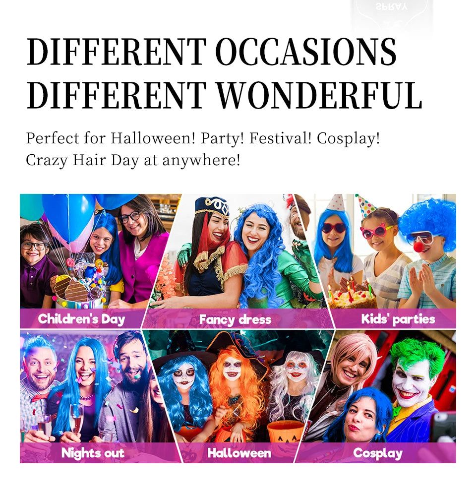 Hair Color Spray Hairs Dyed Hair Colour Styling Product Long Lasting Dye for Hair Beards Coloring Temporary Hair Colour Cream