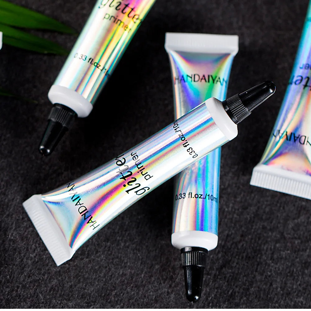 HANDAIYAN Sequin Glitter Primer Makeup Glue Eyeshadow Primer For Lips Eyes Face Long Lasting Multi-Functional Primer