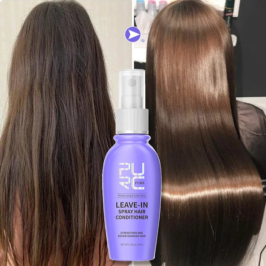 PURC Leave-In Conditioner Hair Spray Smoothing Straightening Shiny Repair Damaged Frizz Hair Treatment Hair Care