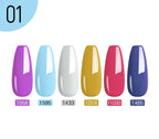 NAILCO 10PCS/Set Gel Nail Polish Gorgeous Full Coverage Semi Permanent Soak Off UV LED Gel Nail Art Base Top Coat Gel Polish Kit
