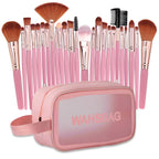 25-Piece Professional Makeup Brush Set with Portable Makeup Bag, Full Face Tools for Beginners and Professionals