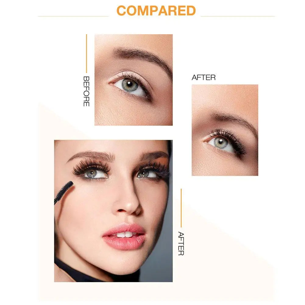 Mascara  Lengthening Nourish Eyelash Extension 4D Silk Fiber Curling Volume Lashes Thick  High Quality Makeup Waterproof