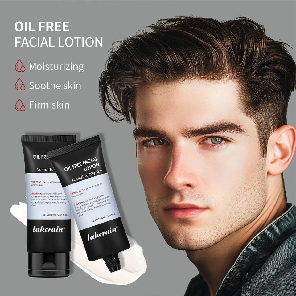 Men’s Hydrating Cream Oil Free Facial Lotion Moisturizer for Normal Oily Skin deeply moisturizing hydrating Skincare Firm skin