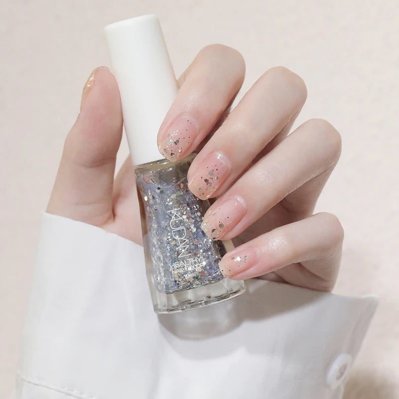 1PC 10ml Glass Bottle Colorful Nail Polish For Nails Nail Art Varnish Fashion DIY Design Manicure No Need Lamp Autumn Winter